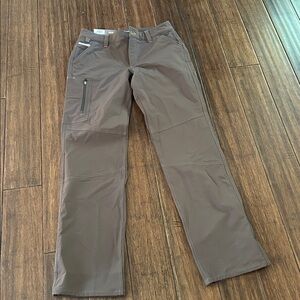 Ariat Brown Straight-Leg Pants with Zipper